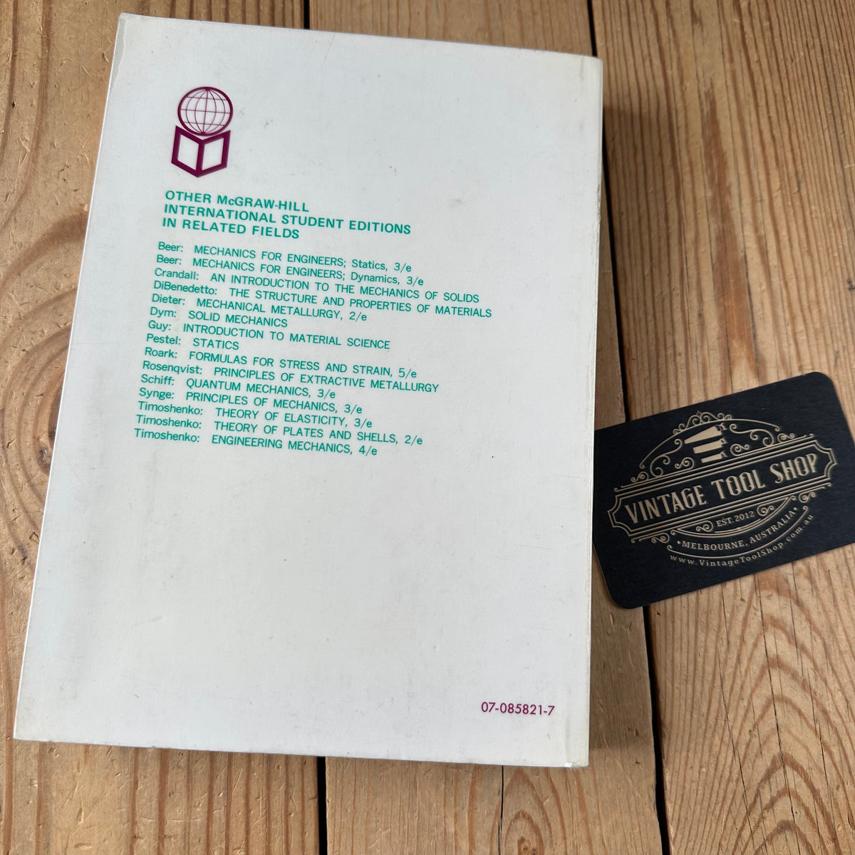 N2023 Vintage 1981 BOOK THEORY of ELASTIC STABILITY 2nd Edition by Timoshenko & Gere