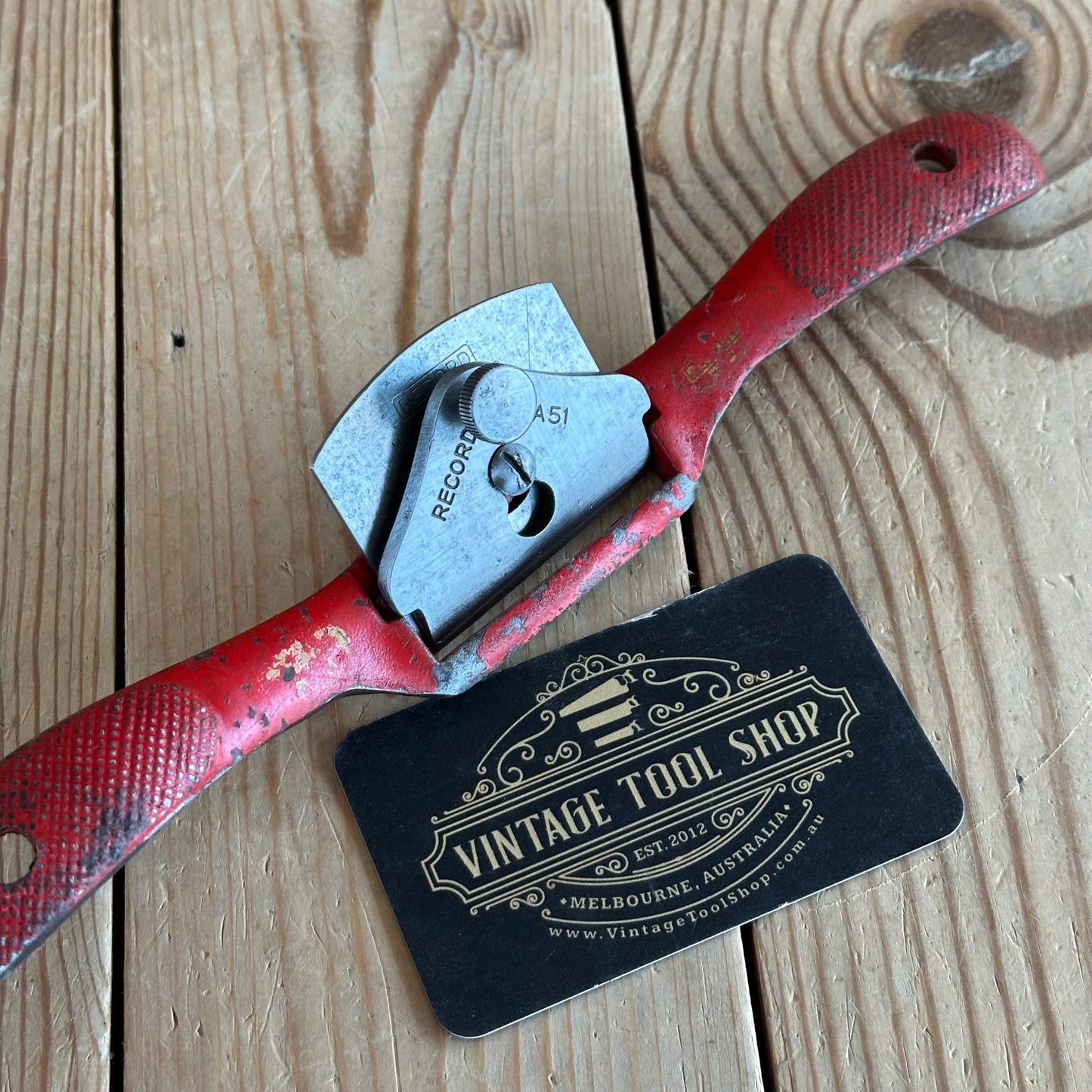 D1826 Vintage RECORD No.A51 Malleable Iron CONVEX SPOKESHAVE spoke shave