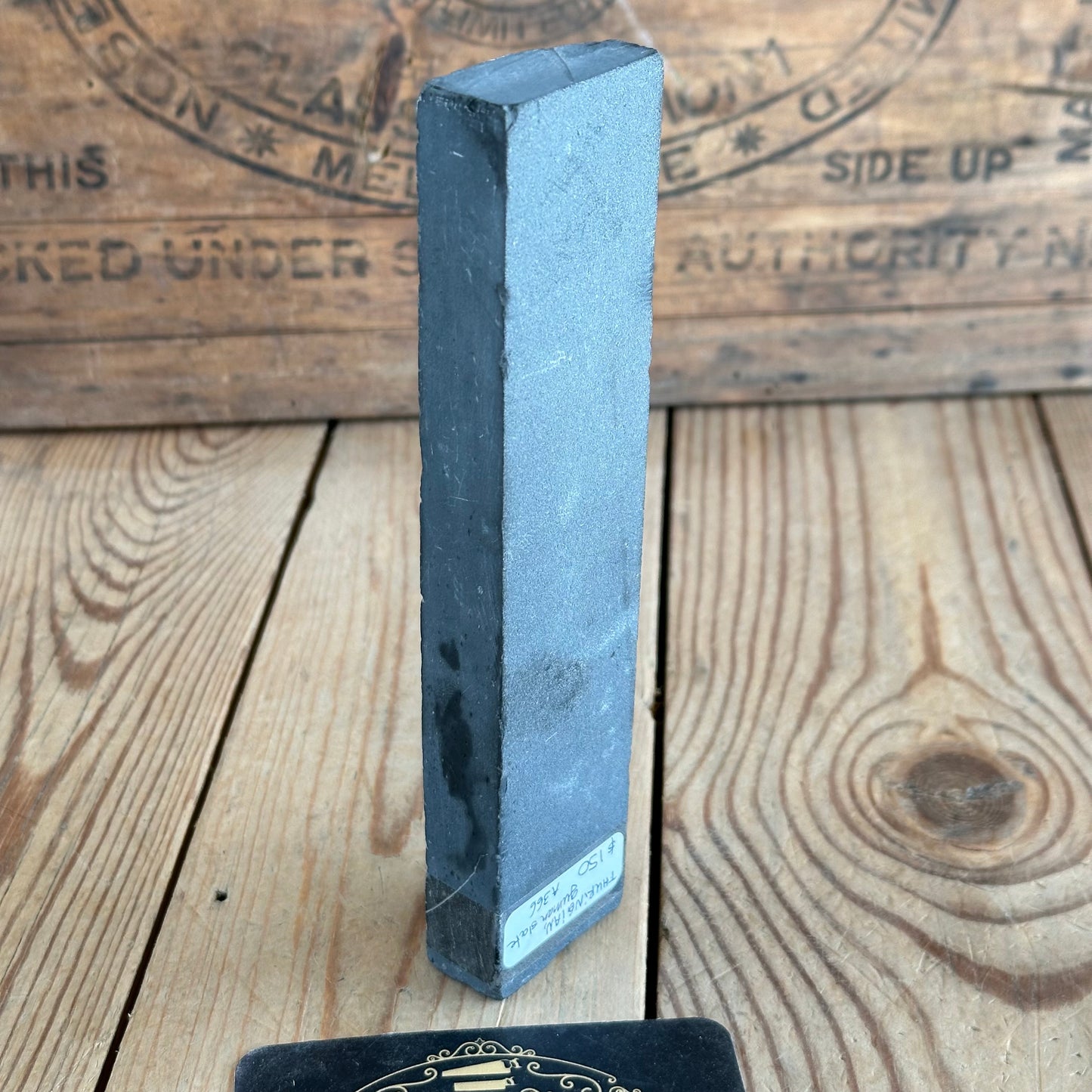 A366 Vintage German THURINGIAN SLATE waterstone SHARPENING STONE