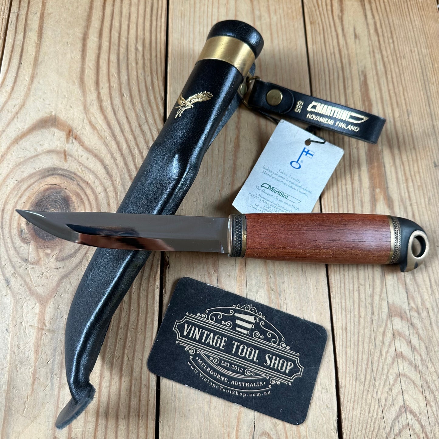 K36 Vintage Original Finnish MARTTIINI FINLAND EAGLE HEAD Puukko KNIFE