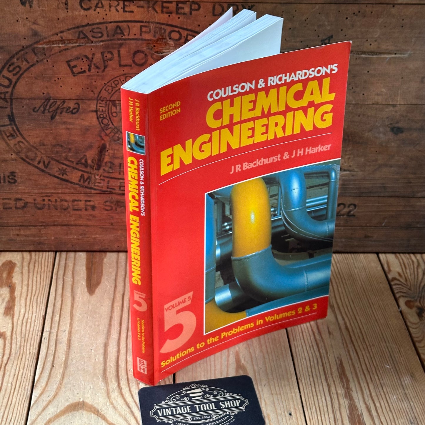 XBN14 Vintage 1997 CHEMICAL ENGINEERING BOOK by J.R.Backhurst & J.H.Harker