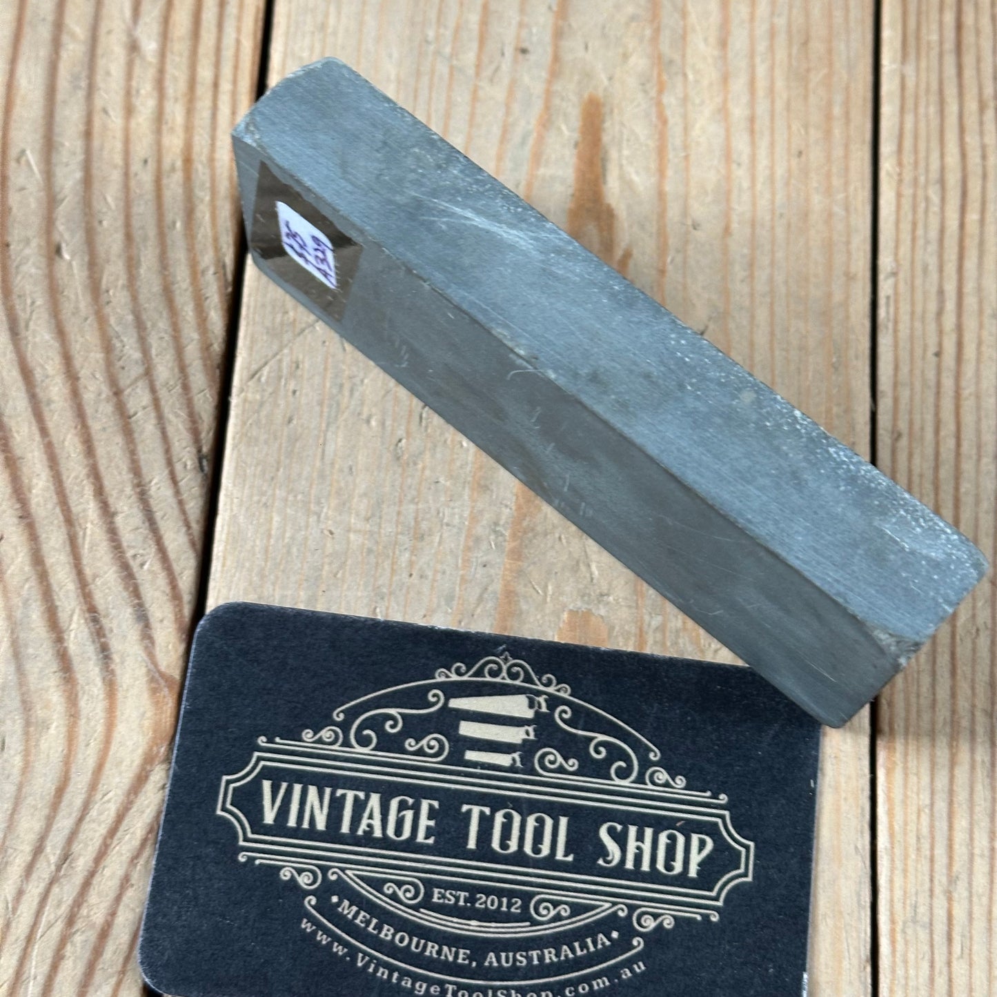 A329 Vintage DALMORE BLUE Scottish Razor BARBER HONE sharpening stone waterstone