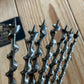 SOLD. H1967 Vintage IRWIN USA made BOXED Set of 13 x wood drill BITS brace auger BIT set