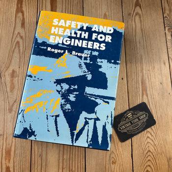 XBN53 Vintage 1990 BOOK SAFETY and HEALTH for Engineers by R.L.Brauer