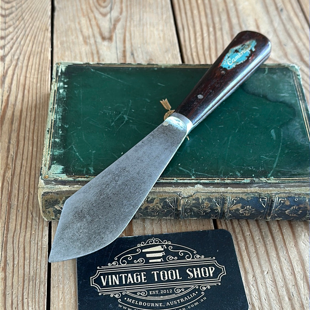 H637 Vintage CAMBRIDGE England spring steel PUTTY KNIFE SPATULA