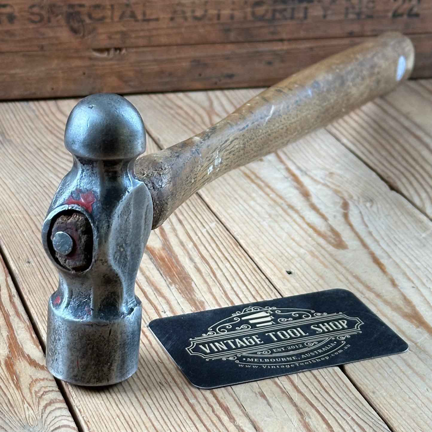H2391 Vintage HELLER USA ball peen HAMMER