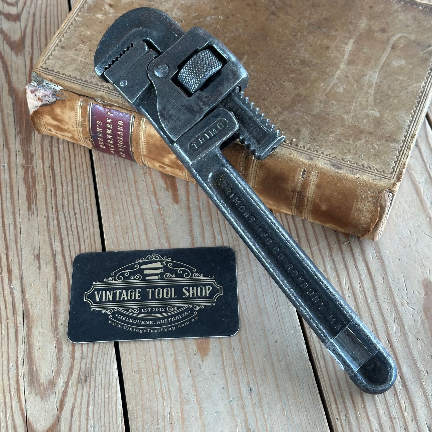 H2365 Vintage TRIMO USA adjustable 10” WRENCH