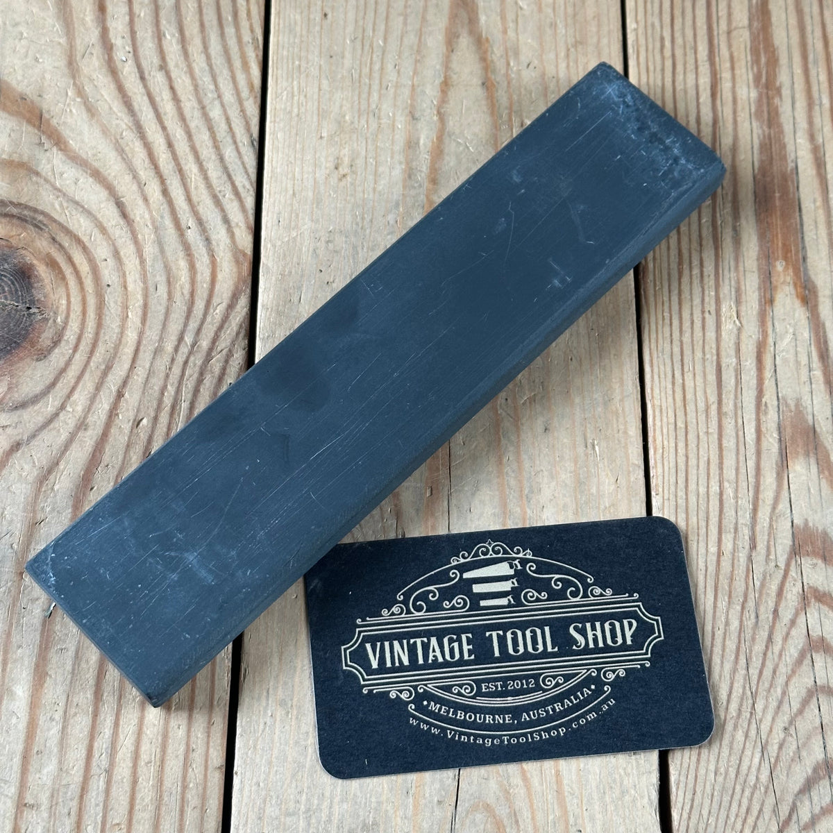 A399 Vintage Blue Dragons Tongue WELSH natural sharpening stone BARBER HONE