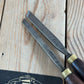 N907 RARE! Vintage pair of ROSEWOOD Handled Barker Bros of MELBOURNE SKEW Carving CHISELS