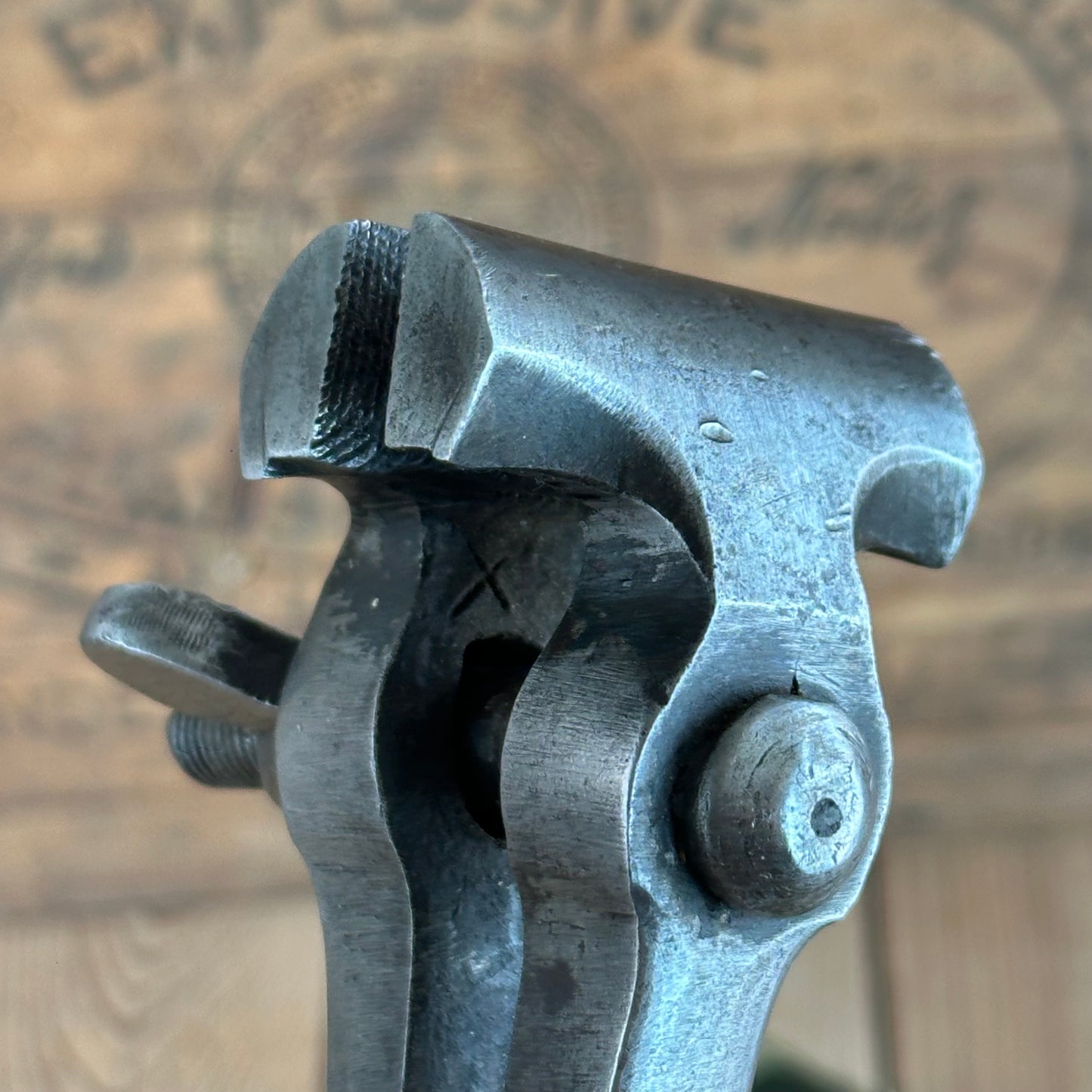 SOLD. H2245 COOL! Vintage PS STUBS hand VICE Engineers Vise clamp