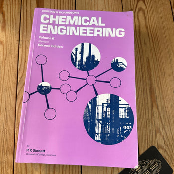 XBN13 Vintage 1994 CHEMICAL ENGINEERING Volume 6 2nd edition BOOK by R.K.Simnott