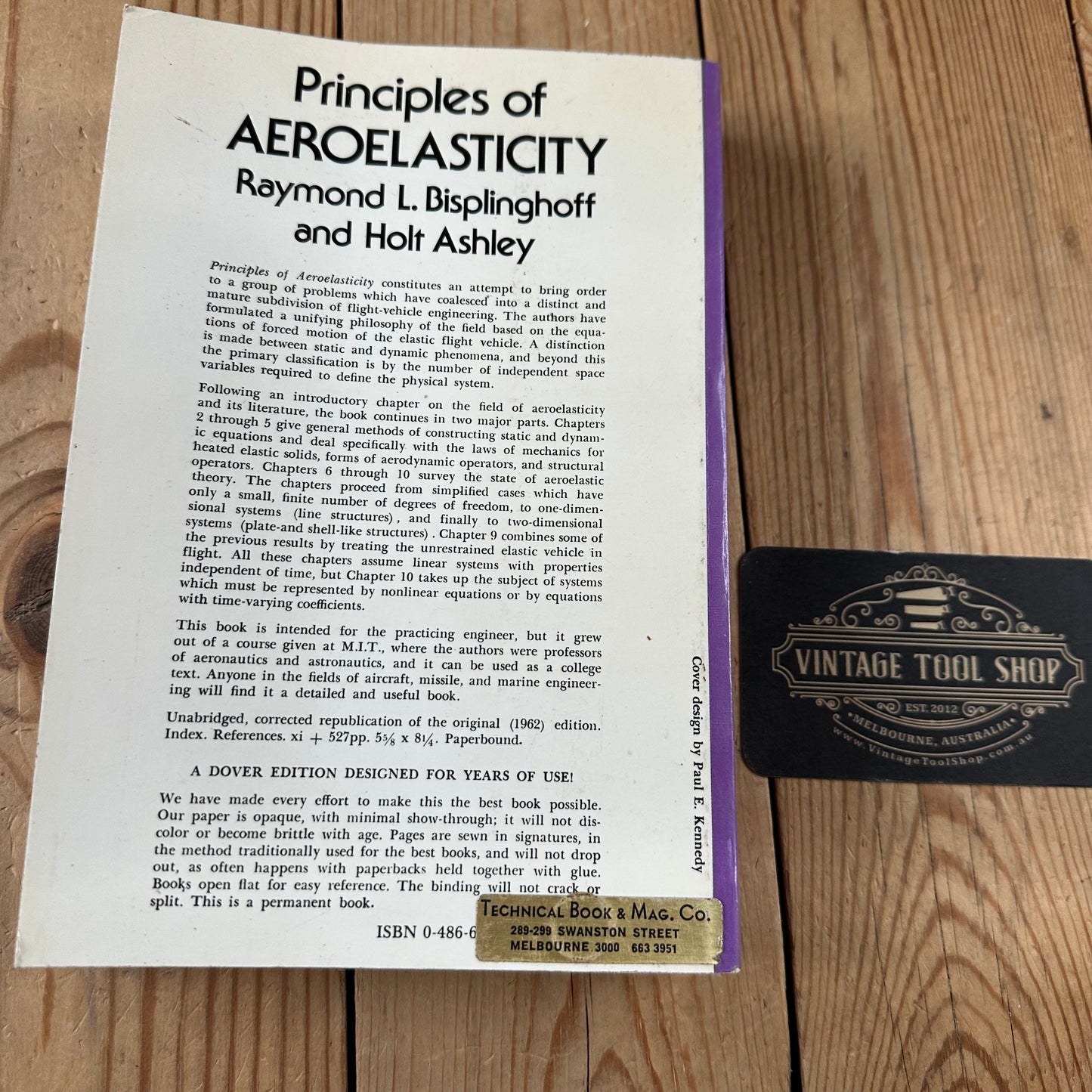 XBN18 Vintage BOOK Principles of AEROELASTICITY by R.L.Bisplinghoff & H.Ashley