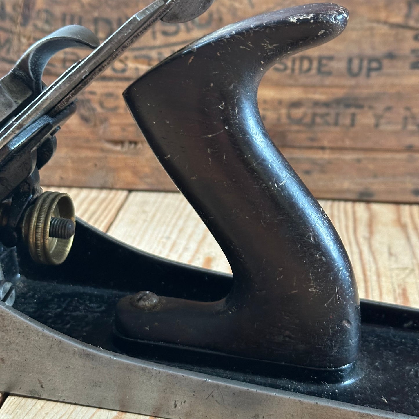 H2489 Vintage STANLEY USA Type 11 No.5 1/2 Corrugated PLANE with Rosewood handles