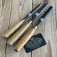 D1168 Vintage mixed set of 3 x woodcarving CARVING Flat GOUGES