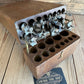 H1745 COOL! Vintage set of 13 SPUR CUTTER AUGER BITS in a fitted wooden BOX