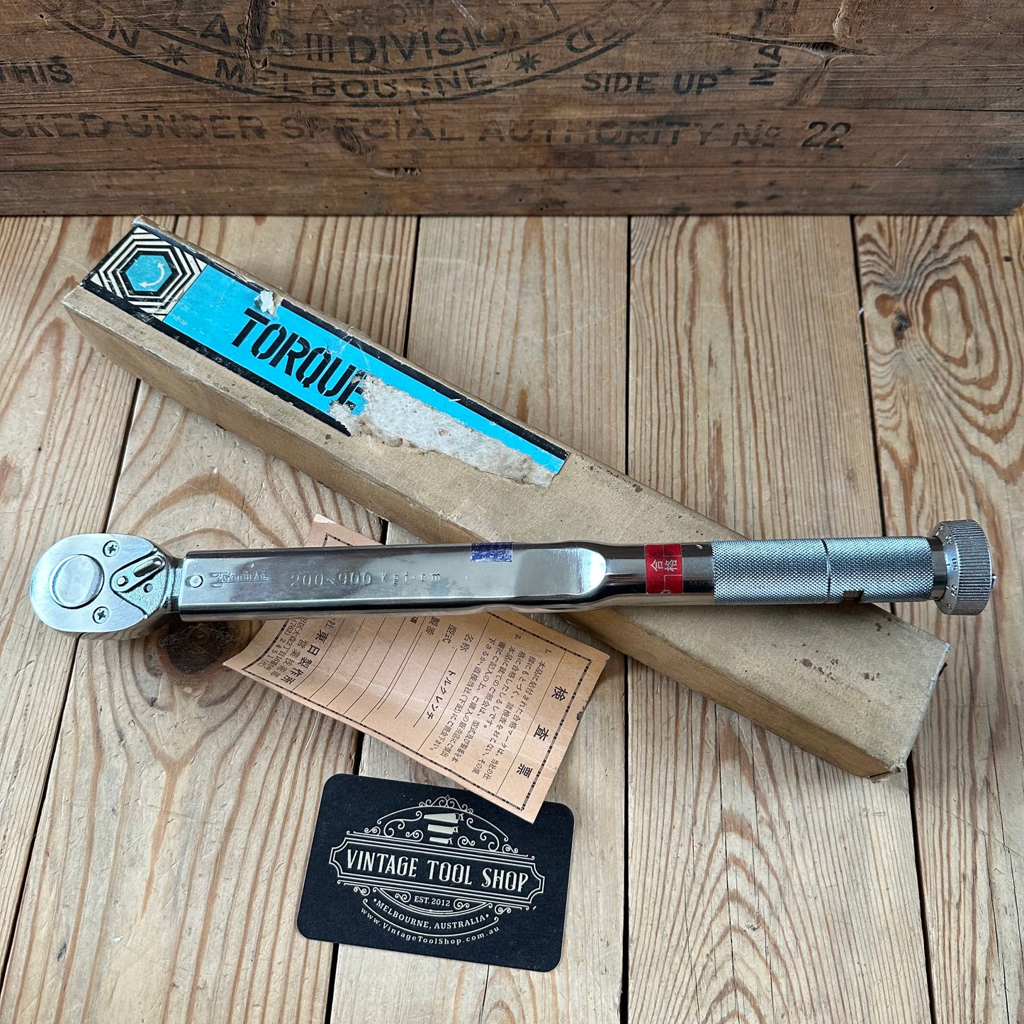 H2431 Vintage JAPANESE JOHNICHI TORQUE WRENCH IOB