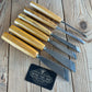 N1962 Contemporary PFEIL SWISS Switzerland 6 x SKEW carving CHISELS