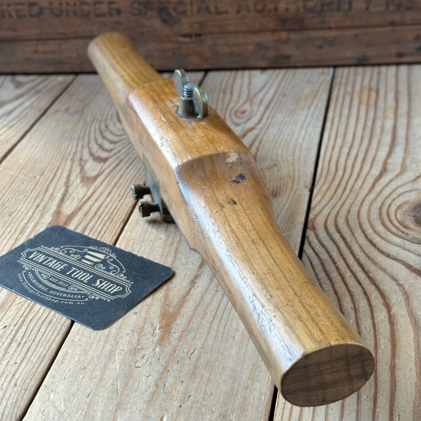 N1716 Vintage wooden ELM COACHMANS ROUTER Coopers Grooving tool spoke shave