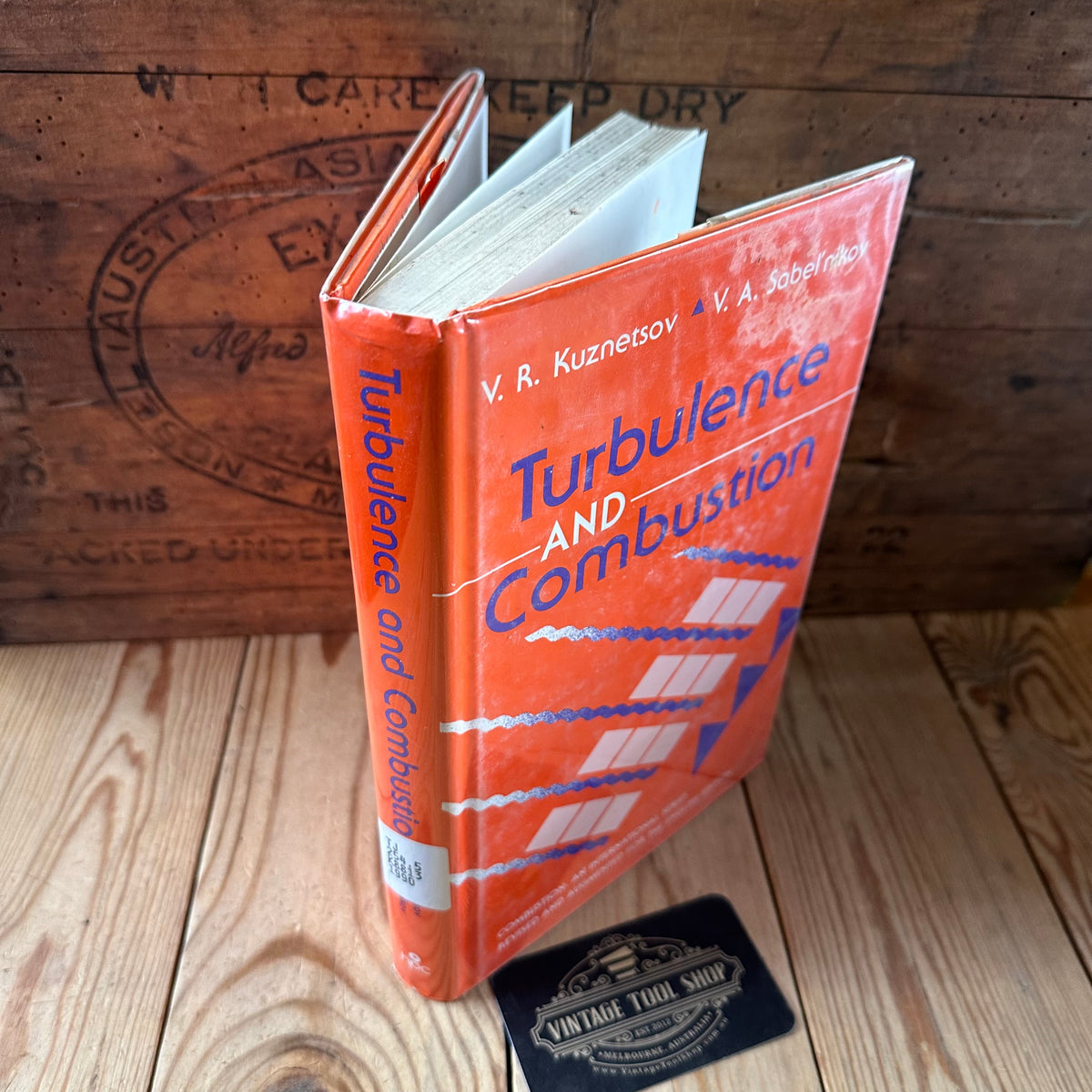 N1998 Vintage 1990 BOOK TURBULENCE and COMBUSTION by V.R.Kuznetsov & V.A.Sabelnikov