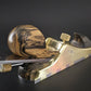 INCREDIBLE! Contemporary PETER WEBB Melbourne IRISH PATTERN Low Angle INFILL PLANE in Stunning BLACK & WHITE EBONY