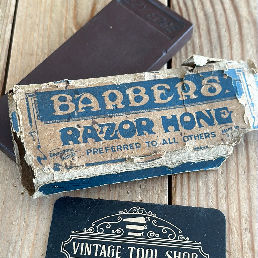 A219 Vintage BARBERS HONE an “EZY EDGE” a NORTON USA sharpening stone