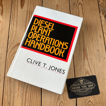 XBN66 Vintage 1991 BOOK DIESEL PLANT OPERATIONS HANDBOOK by C.T.Jones