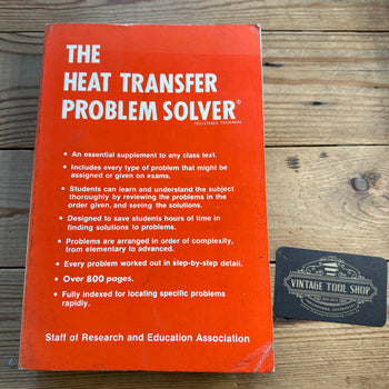 XBN132 Vintage BOOK THE HEAT TRANSFER PROBLEM SOLVER by M.Fogiel