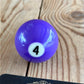 TR147 Repurposed round Purple No.4 POOL BALL HEX TIP DRIVER by Tony Ralph