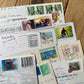VD0-1 Vintage 21 x “Dear Bronwyn…” POSTCARD series 1995-2007 PEN FRIENDS Australian stamps souvenir post cards junk journal diary collection Lot 1