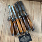 H2459 ICONIC! Vintage set of 6 x TITAN AUSTRALIA No:101 Registered Firmer CHISELS