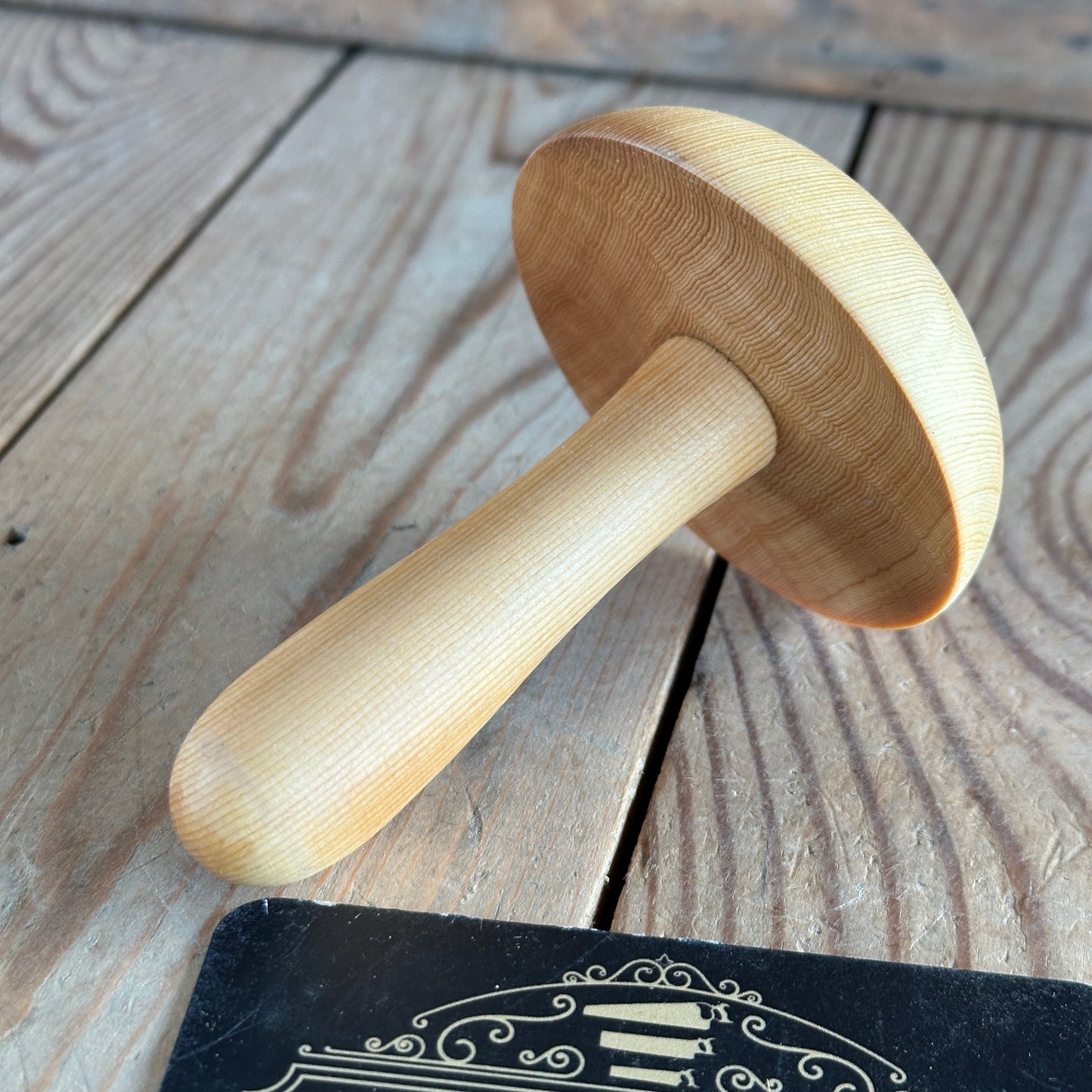 TS6 AUSTRALIAN MADE NEW! Tasmanian Huon Pine  DARNING MUSHROOM mending tool