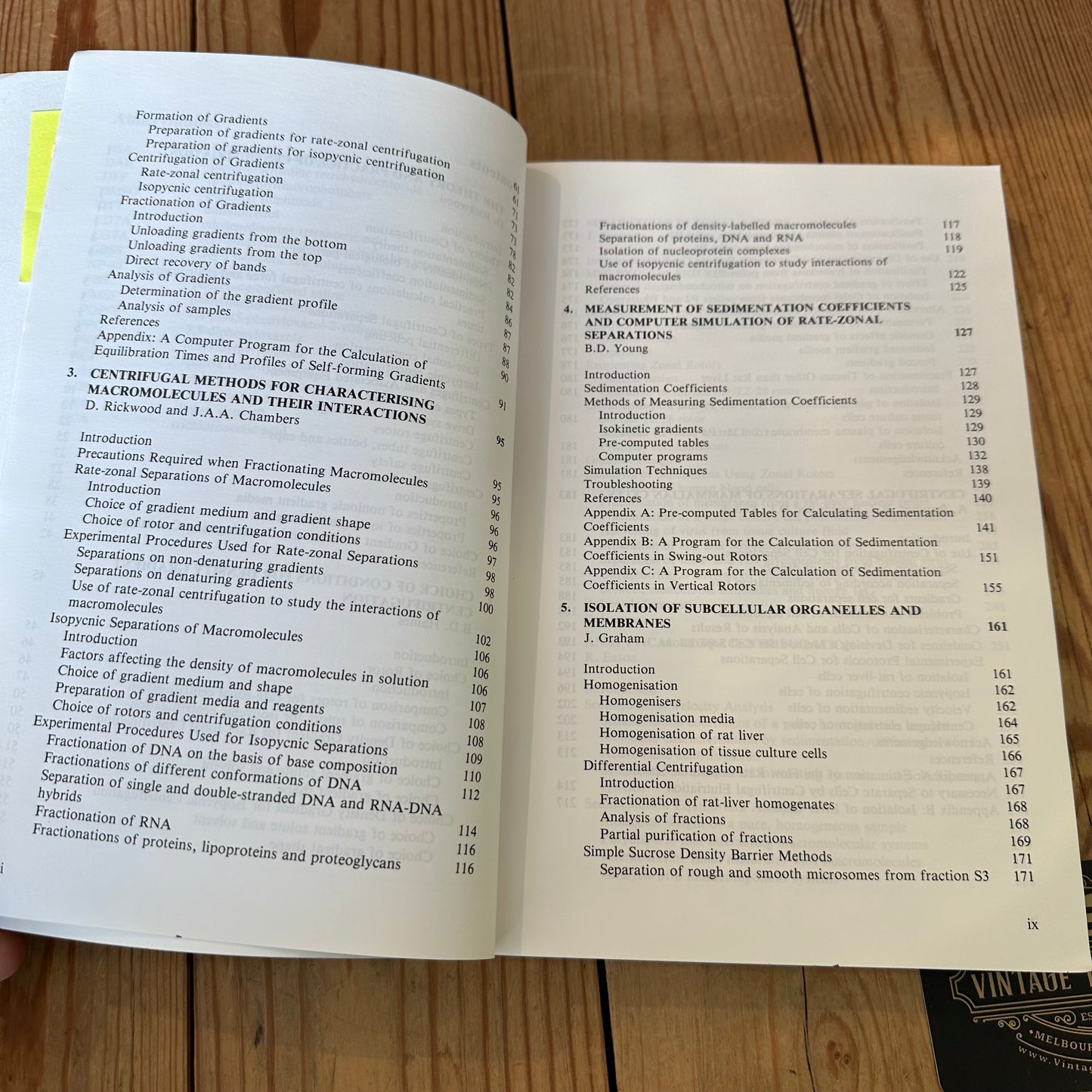 XBN7 Vintage 1984 Centrifugation a Practical Approach 2nd Edition BOOK by D.Rickwood