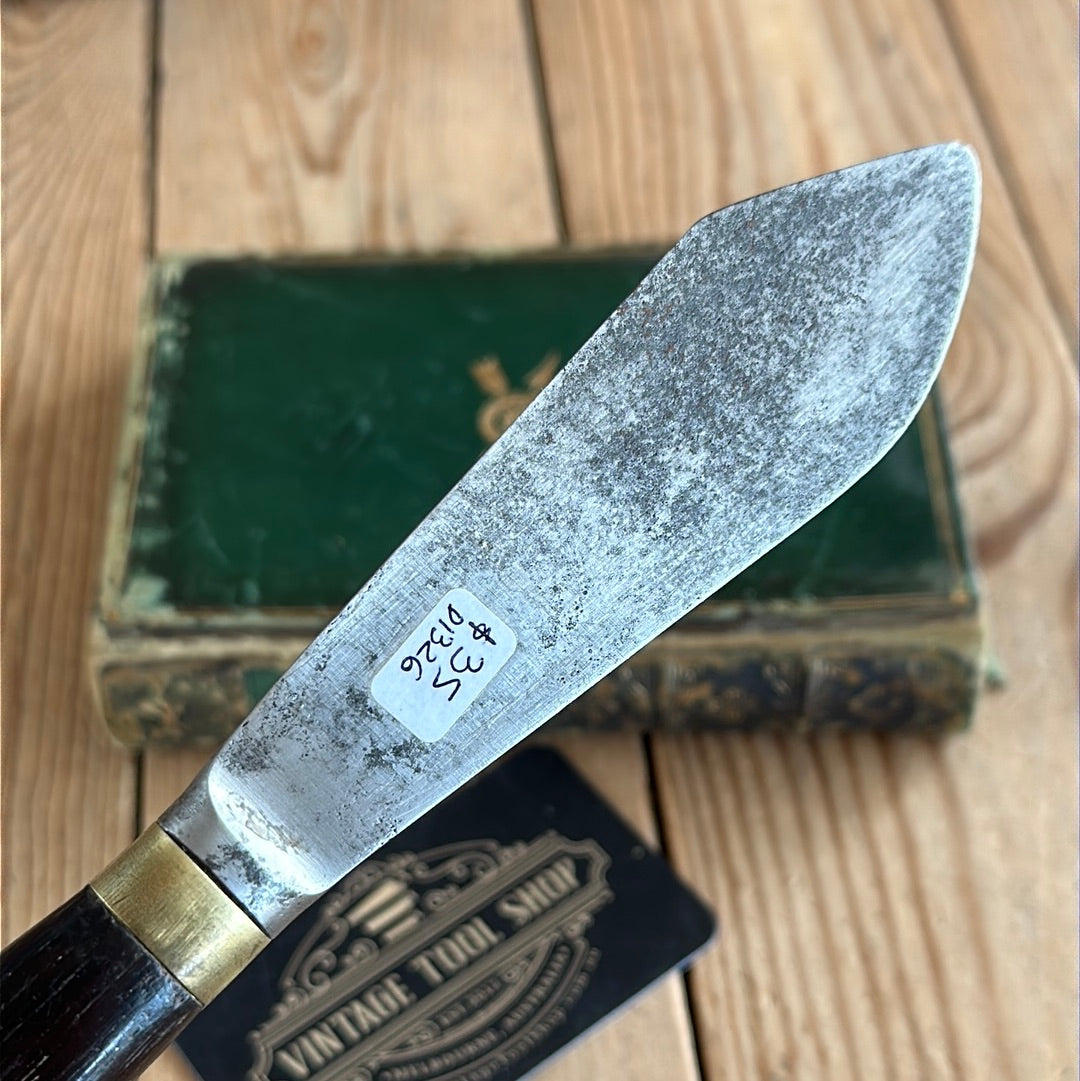 D1326 Vintage MARPLES England spring steel PUTTY KNIFE SPATULA