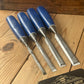H2643 Vintage Set of 4 x MARPLES Bevelled CHISELS