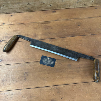 SOLD 4.9.25 D1802 BIG! Vintage WILLIAM GREAVES & Sons England 12” Drawknife DRAW KNIFE