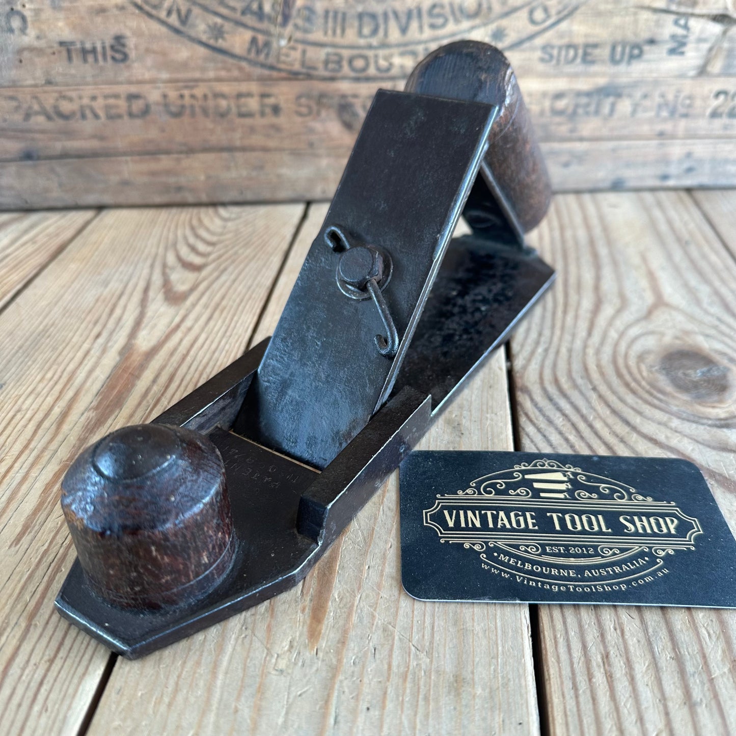 N1168 RARE! Vintage Robert McCONNELL Patent Australia SCRUB PLANE