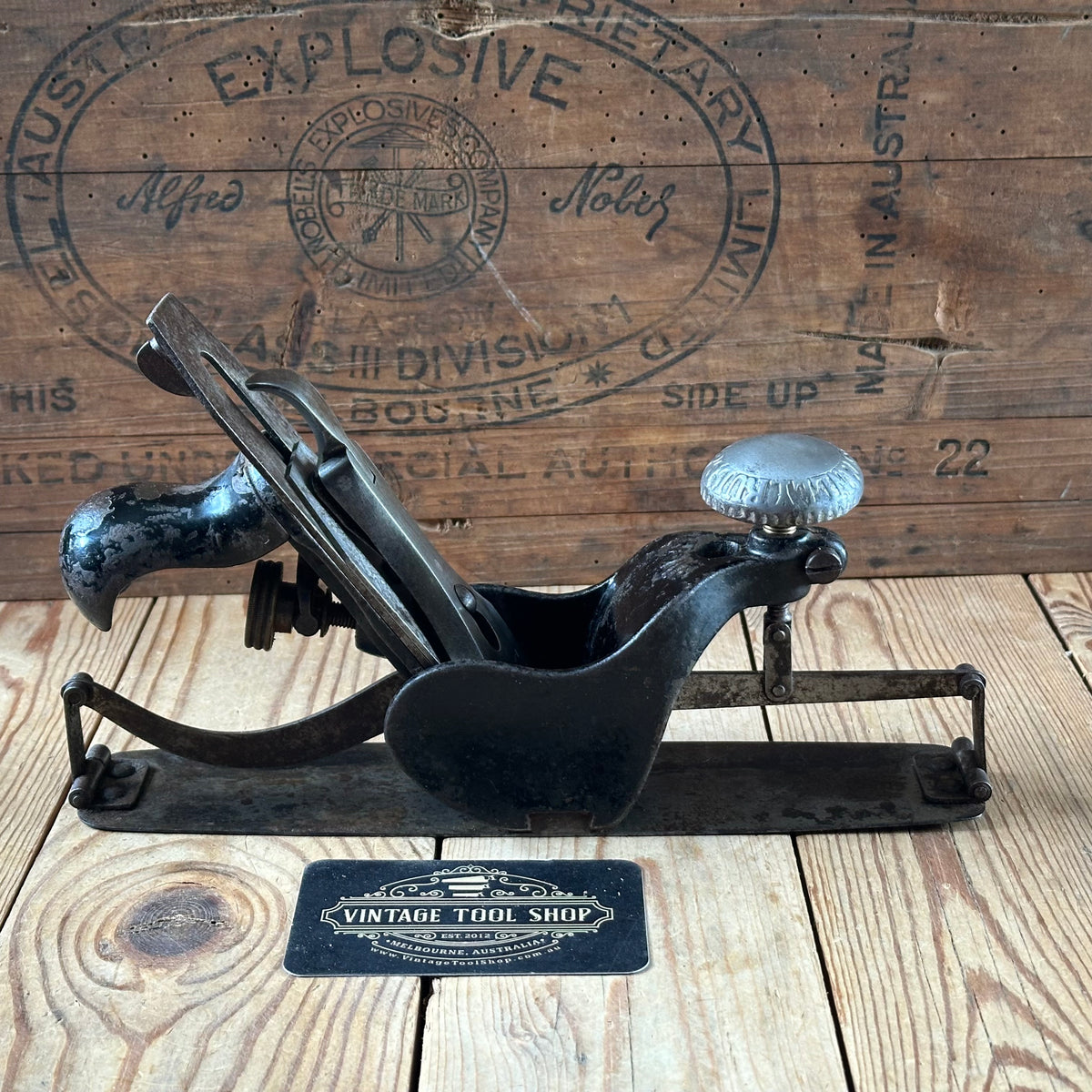 N1867 Antique STANLEY USA No.113 COMPASS Plane