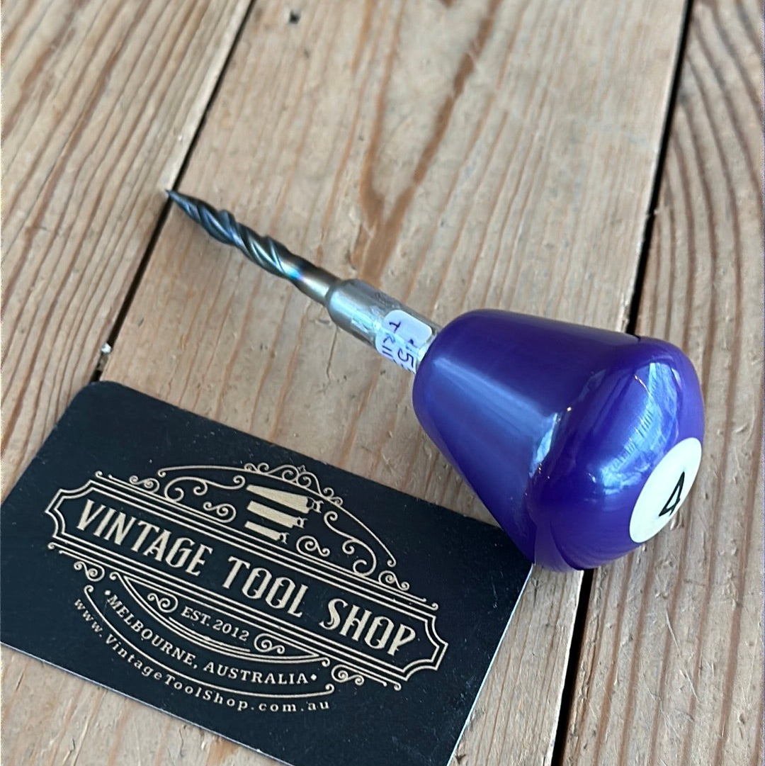 TR117 Repurposed long Purple “4” POOL BALL awl by Tony Ralph