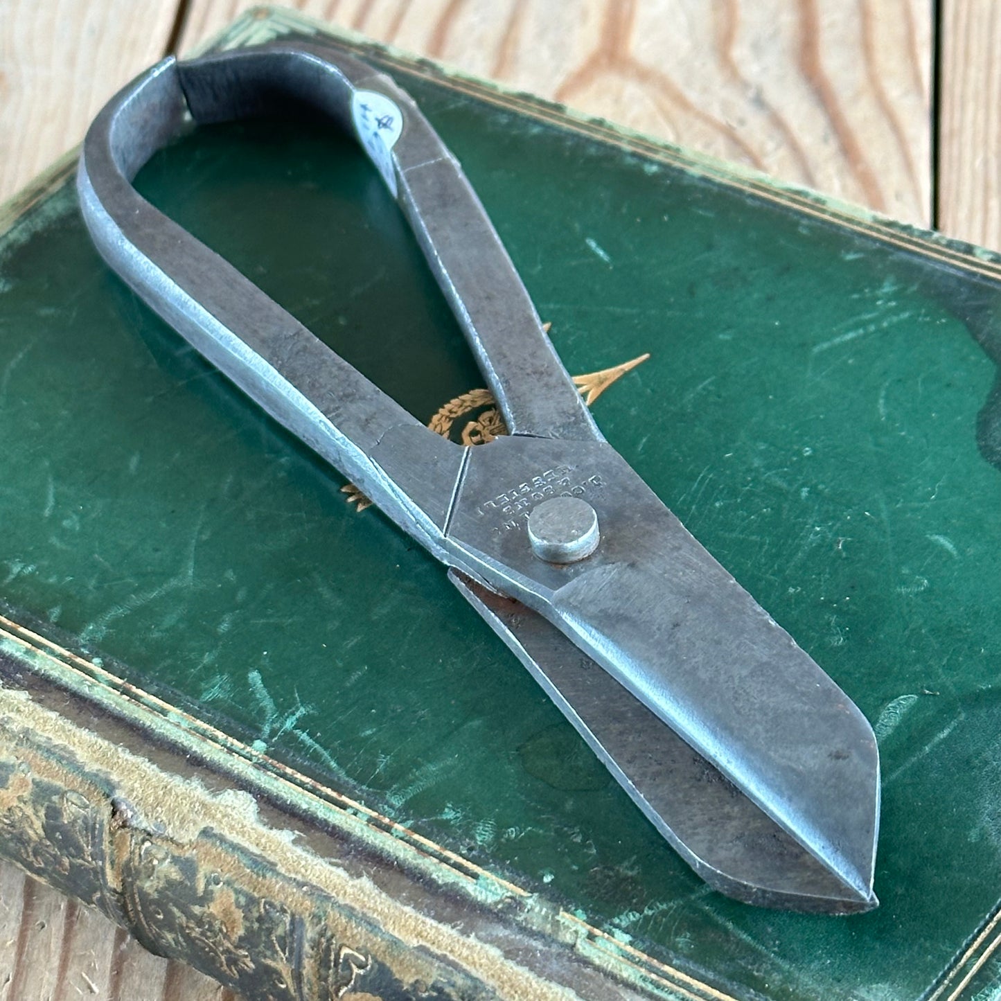 H1790 Vintage small J.COUSINS Sheffield 6” Laminated Blade TIN SNIPS