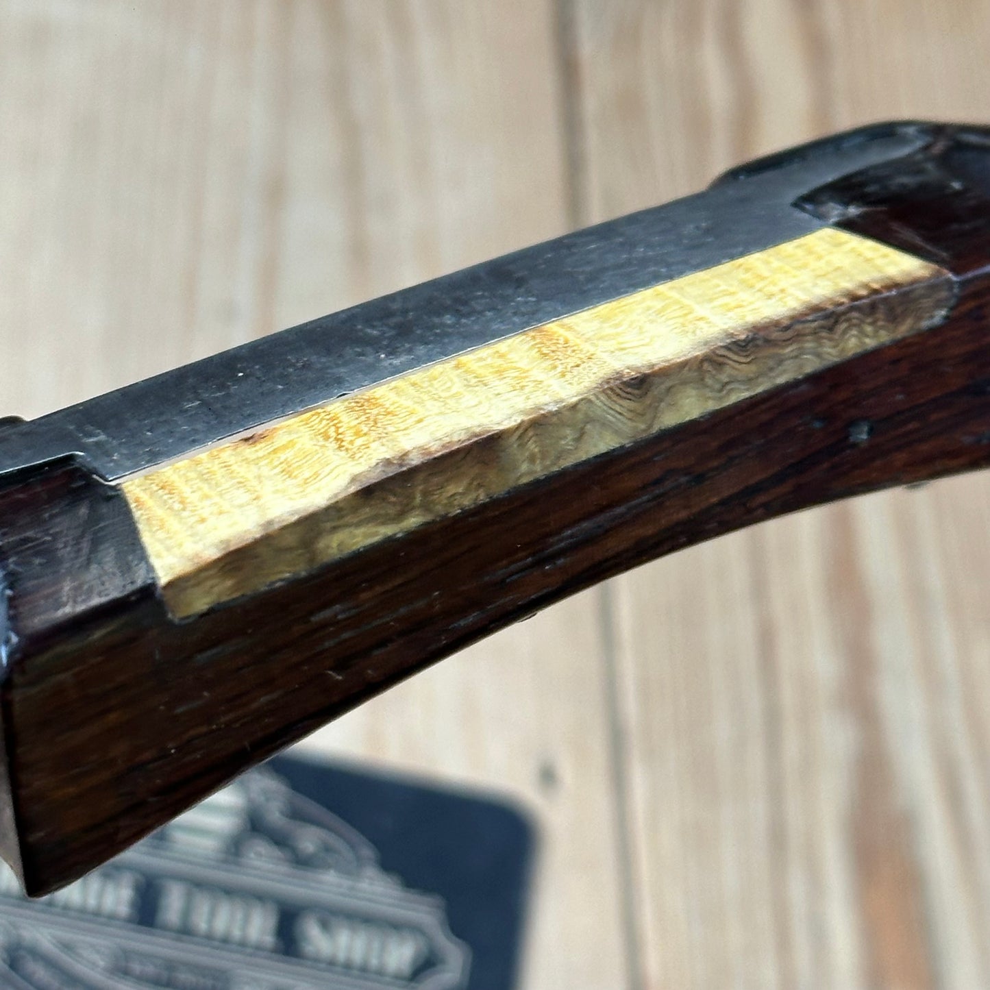SOLD. H543 Vintage BRAZILIAN Rosewood & Gidgee SPOKESHAVE spoke shave