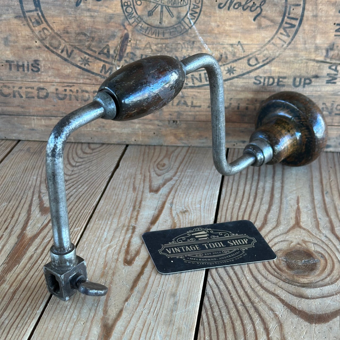 T8048 Antique Early EUROPEAN Style BRACE Drill