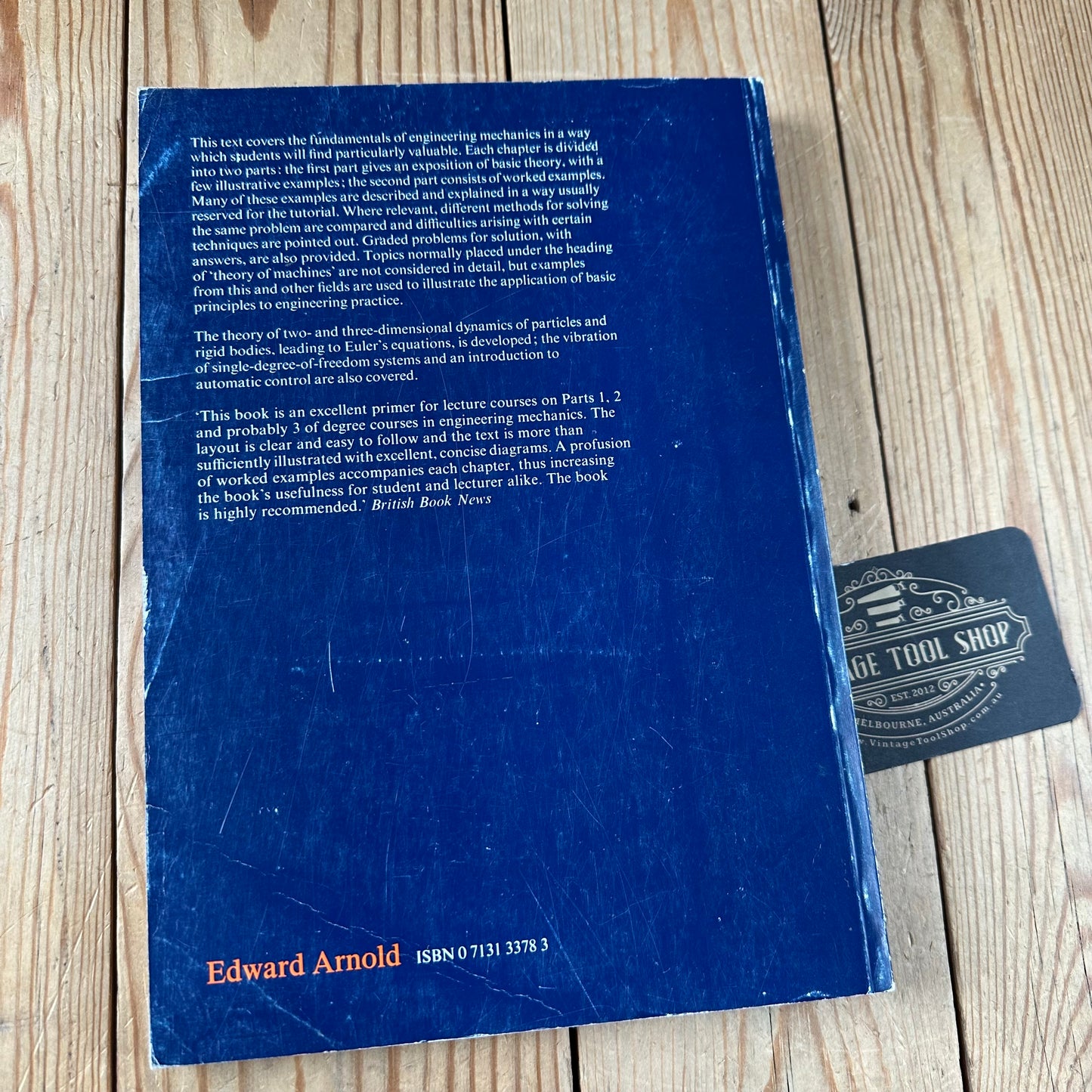 XBN62 Vintage 1979 PRINCIPLES of ENGINEERING MECHANICS BOOK by H.R.Harrison & T.Nettleton