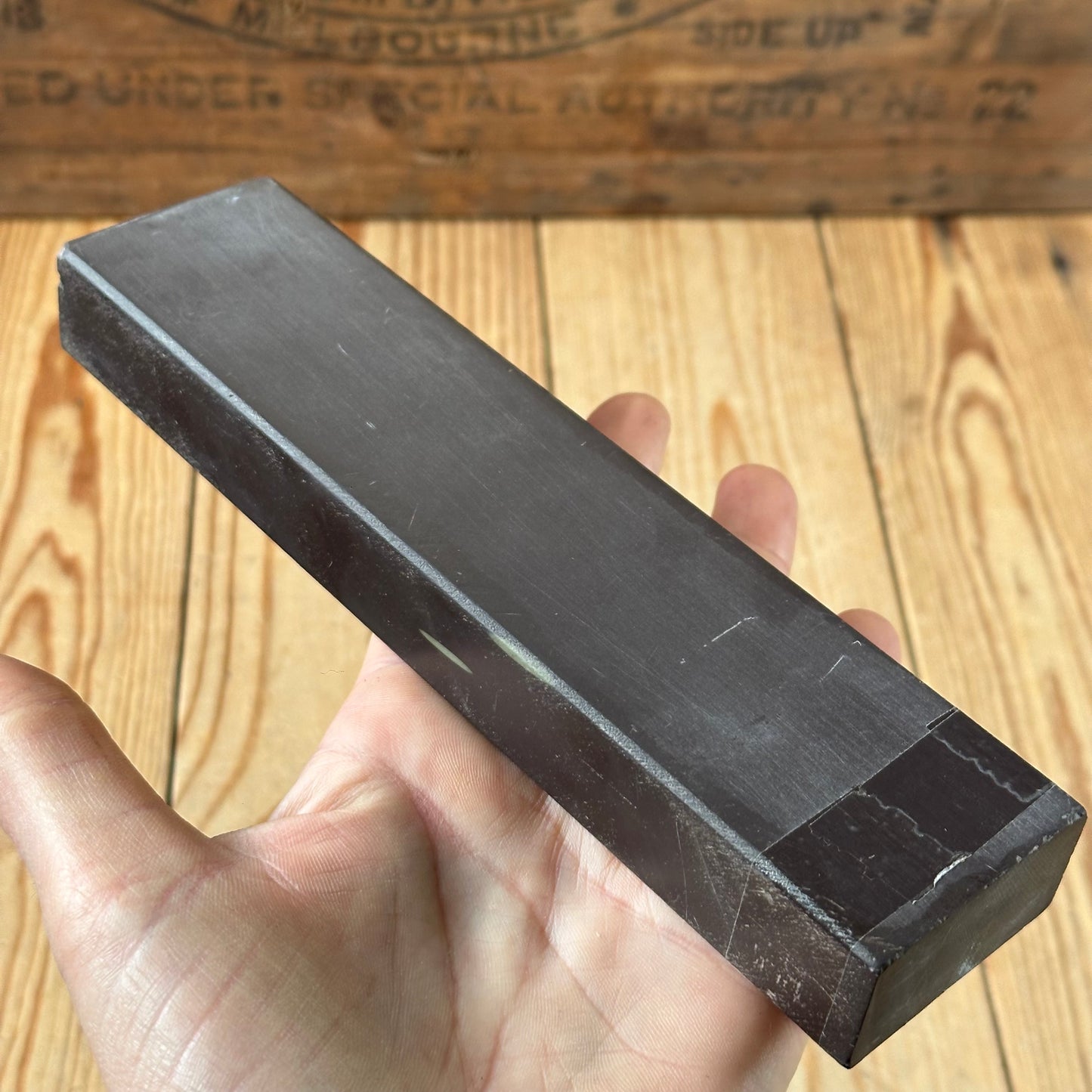 A376 Vintage LA LUNE FRENCH natural sharpening water STONE