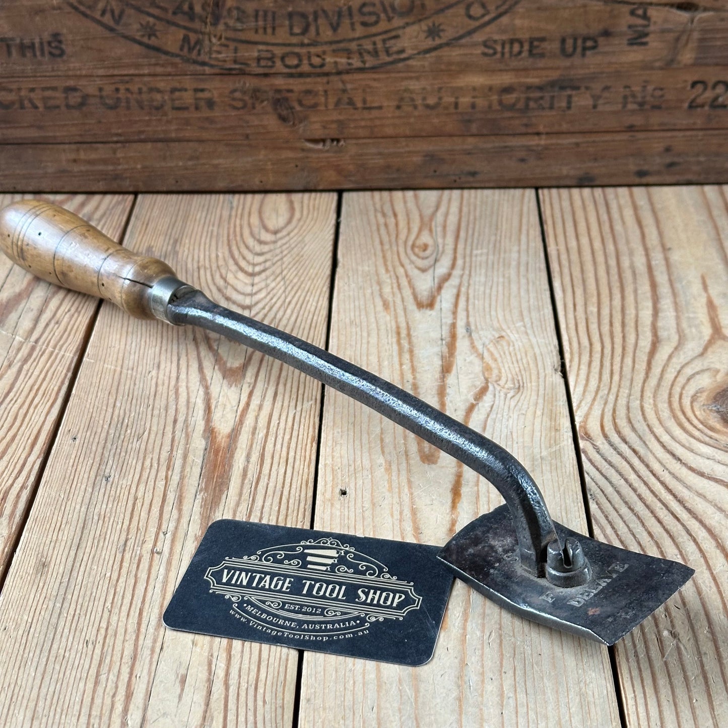 SOLD. Y1729 Antique FRENCH Coopers CURVED barrel SCRAPER chair makers tool