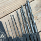 H2518 Vintage BOXED Set of 9 x CLEVELAND No:13 wood drill BITS brace BIT set