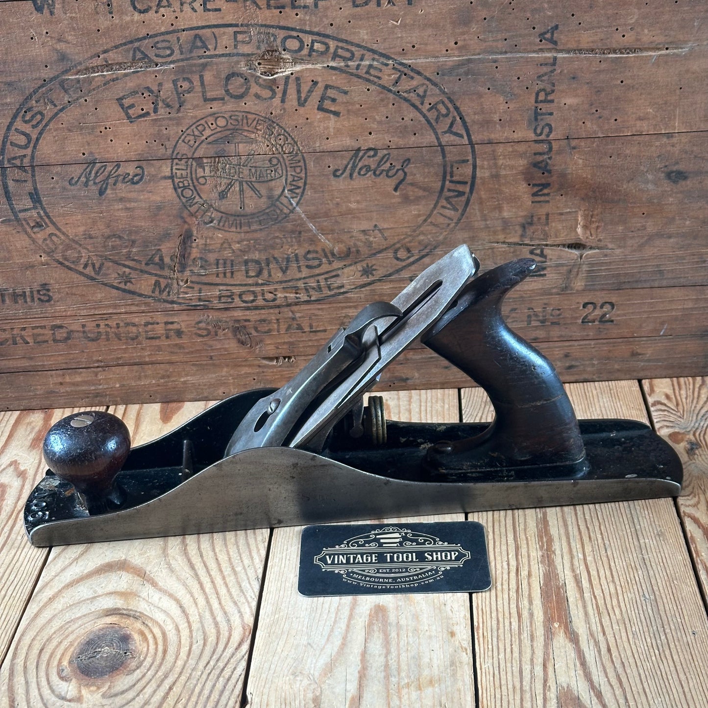 H2575 Vintage STANLEY No.5 Type 5 1885-88 jack PLANE AS IS