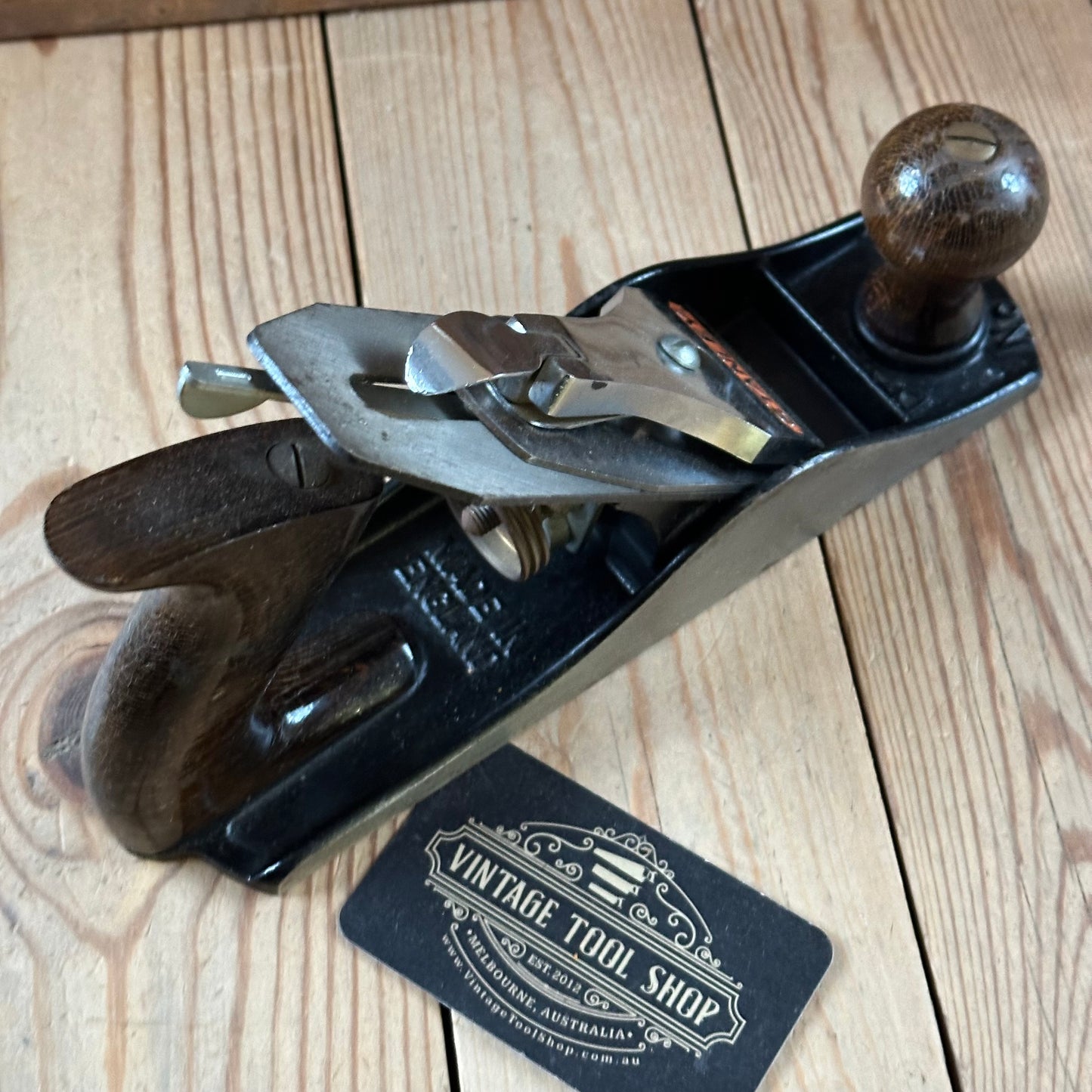 H2477 Vintage STANLEY England No.4 smoothing PLANE IOB