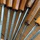 SOLD T9999 Vintage set of 8 x S.J. ADDIS Carving CHISELS