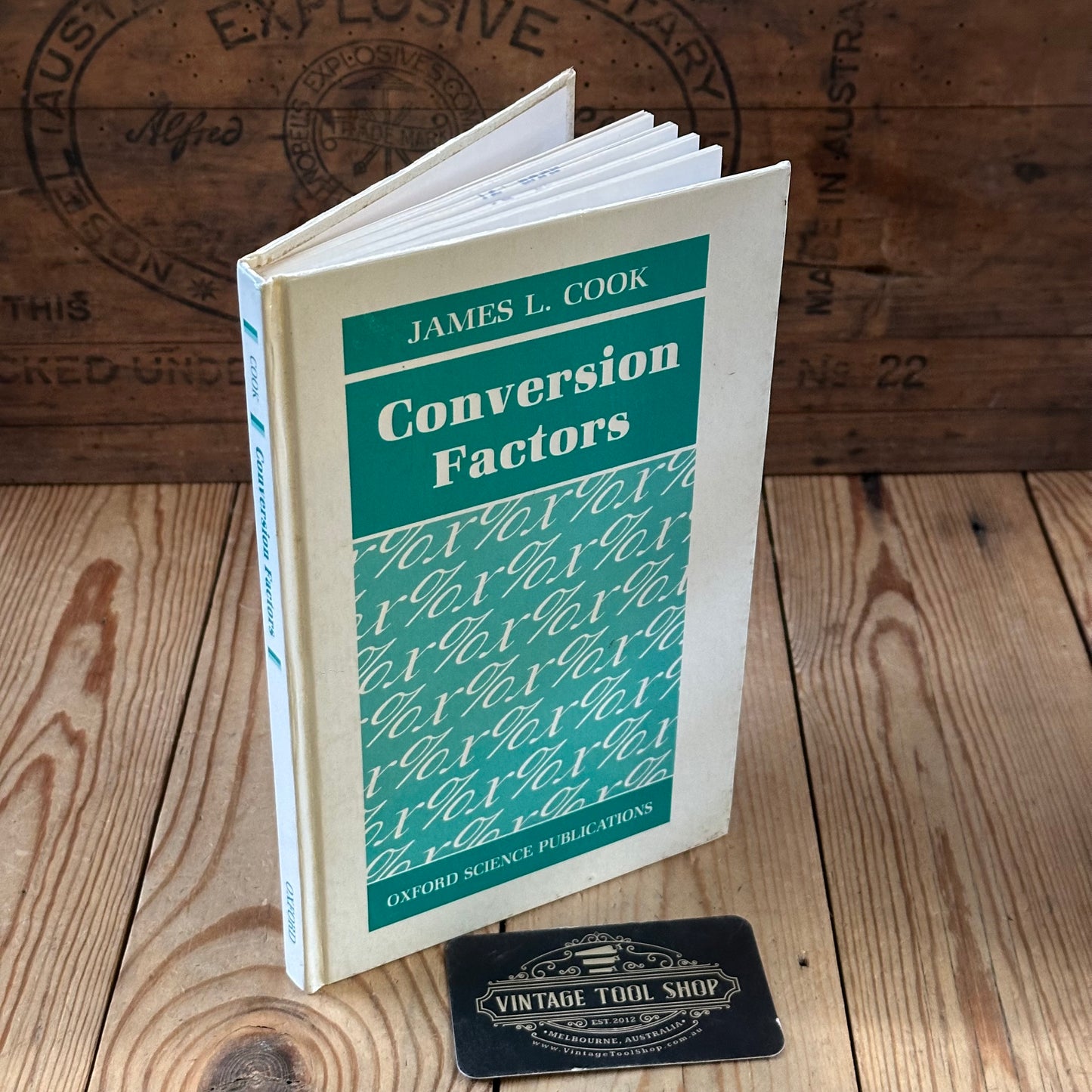 XBN173 Vintage 1994 BOOK CONVERSION FACTORS by J.L.Cook
