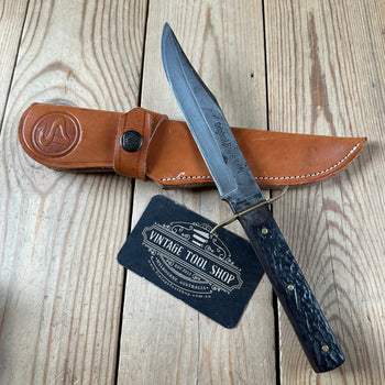 K60 Vintage Original German BOWIE KNIFE in leather sheath